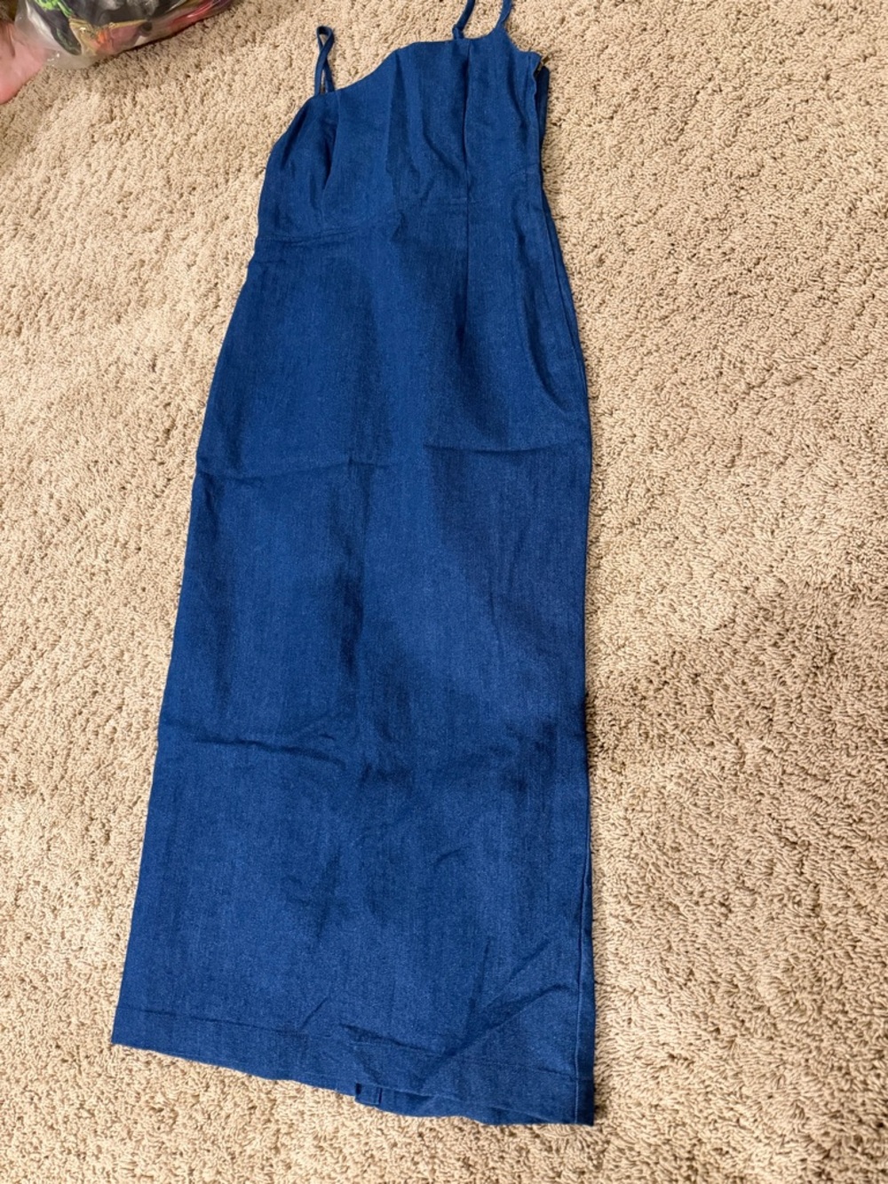 Jason Wu Navy Denim Midi Dress